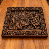 Nativity Scene Wooden Plaque – A Handcrafted Reminder of Christ's Birth 🕊️