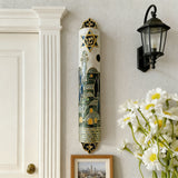 Hand-Painted Enamel Mezuzah: The Dual Essence of Faith & Craftsmanship