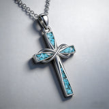 Turquoise Infinity Cross Necklace – Eternal Faith & Southwest Spirit