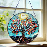 Tree of Life Stained Glass Suncatcher: Faith, Growth, and Light