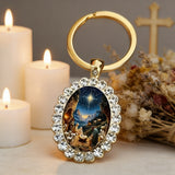 Nativity Scene Pendant & Keychain: A Radiant Tribute to the First Christmas
