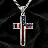 American Flag Cross Necklace: Faith & Patriotism Worn as One 🇺🇸 for daily faith wear and Christian gifting