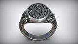 S925K Silver Our Lady of Guadalupe Ring - BGCOPPER