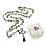 Gold Plated Icon Rosary With Box - BGCOPPER