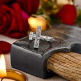 Crucifixion of Jesus S925K Silver Cross Ring