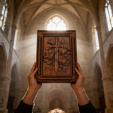 Rose & Sword Wood Wall Art: Where Strength Meets Grace