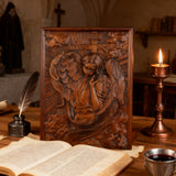 🌟 Archangel Chamuel Wood Carving – Angel of Peaceful Relationships 🌟