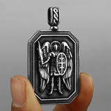 St.Michael's Archangel Necklace. Paratrooper Police Military Paramedic Grocers Mariners and military personnel Patron Saint Amulet - BGCOPPER