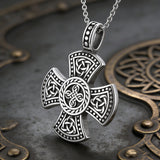 New Celtic Knot Cross Necklace – Viking Heritage & Timeless Faith