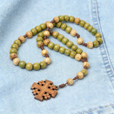 Natural Wood Rosary: A Sacred Token Woven From Faith & Creation