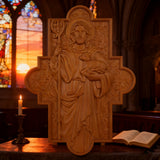 The Good Shepherd Wooden Cross: A Christian Symbol of Christ’s Unfailing Care