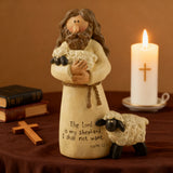 The Good Shepherd Resin Figurine: "The Lord is My Shepherd" ✨🙏