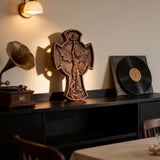 Archangel Michael Solid wood carving gift - Hand carved from a whole piece of wood