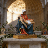 Pietà Resin Statue: A Christian Symbol of Mary’s Grief & Christ’s Redemption