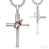 Baseball Bat Cross Necklace – Faith & Passion on the Field
