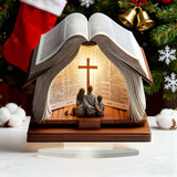 Holy Family Bible Acrylic Decor: A Christian Symbol of Faith & Family