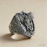 Archangel Michael Steel Titanium Ring——Giving us the strength and courage to move forward