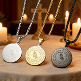 Serenity Prayer Medallion Necklace: A Daily Reminder of Faith & Resilience