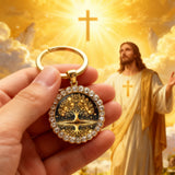 Tree of Life Keychain: A Christian Symbol of Rooted Faith & Eternal Hope
