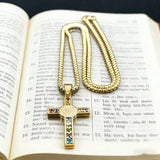 Gemstone St. Benedict Cross Necklace: Wear Protection & Faith With Radiance