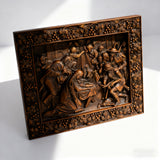 Nativity Scene Wooden Plaque – A Handcrafted Reminder of Christ's Birth 🕊️