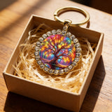 Tree of Life Round Pendant & Keychain: A Symbol of Growth, Connection, and Vibrant Life