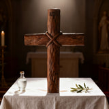 Wooden Spiral Cross: A Symbol of Christ's Sacrifice & Unity