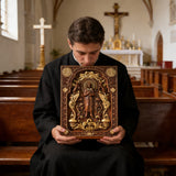 Jesus Ascension Solid Wood Relief: The Perfect Faith Gift for Disciples