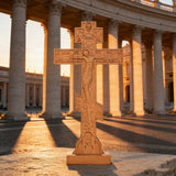 Orthodox Crucifixion Crucifix Wooden Tabletop Ornament