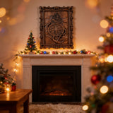 Nautical Compass & Anchor Hand-Carved Wood Wall Art: Adventure Woven in Beechwood