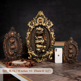 Three Sacred Hearts of the Holy Family Wall Hanging Art work Personalized Religious Gift wooden decor - BGCOPPER