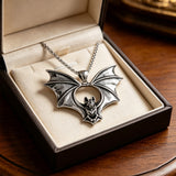 Gothic Bat Titanium Steel Necklace – Rebirth, Night & Bold Style