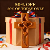 50% Off Today!Interwoven Hearts Wood Cross - A God-Centered Symbol for Marriage & Anniversaries