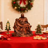 Michelangelo's Madonna and Child of Mercy Wooden Tabletop Arrangement