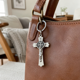 Saint Benedict Cross Keychain – Your Daily Shield of Faith and Protection - design detail