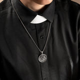 Holy Family S925K Sterling Silver Pendant Necklace - BGCOPPER