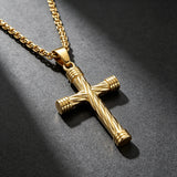 Men’s Twisted Rope Cross Necklace – Faith, Strength & Modern Devotion
