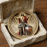 🛡️ Knight of Christ Challenge Coin – Wear the Armor of God