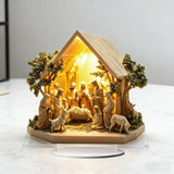 Nativity Scene Acrylic Table Ornament: The Sacred Story of Christmas in Your Home