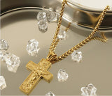18K Gold Plated Ascension Cross Necklace - Thank you for your love and forgivness - BGCOPPER