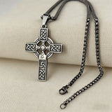 Celtic Knot Titanium Steel Cross