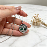 Tree of Life Malachite S925 Silver Necklace – Growth, Heritage & Natural Elegance