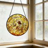 Jesus & Creation Stained Glass Suncatcher: Light, Faith, and the Beauty of God’s World