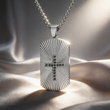Sparkling Cross Pendant Necklace | Diamond-Set Stainless Steel Jewelry for daily faith wear and Christian gifting