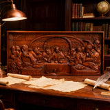 Bgcopper Last Supper Religious Carving Icons Gifts Wood Carving Religious Wood Wall Art