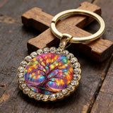 Tree of Life Round Pendant & Keychain: A Symbol of Growth, Connection, and Vibrant Life