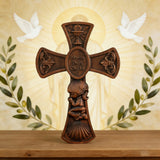 “Bless This Child” Prayer Boy/Girl Cross Wooden Sculpture