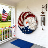🌟 Patriotic Eagle Wooden Wreath | 4th of July Decor for Christian Homes