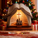 Holy Family Bible Acrylic Decor: A Christian Symbol of Faith & Family