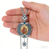 Vintage Our Lady & Child Icon Necklace